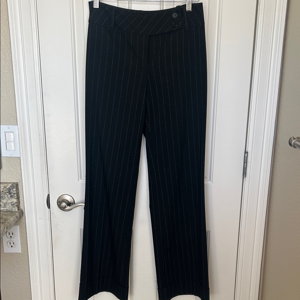 LOFT Black Pinstripe Women's Trousers